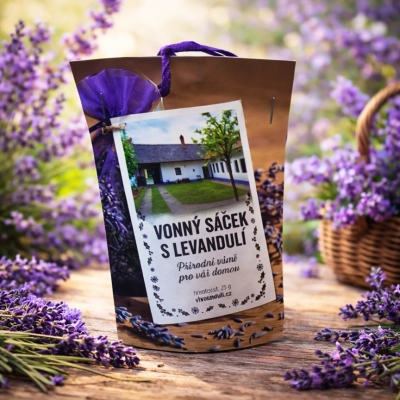 Pytlíček s levandulí , organza, 25 g - tupesy